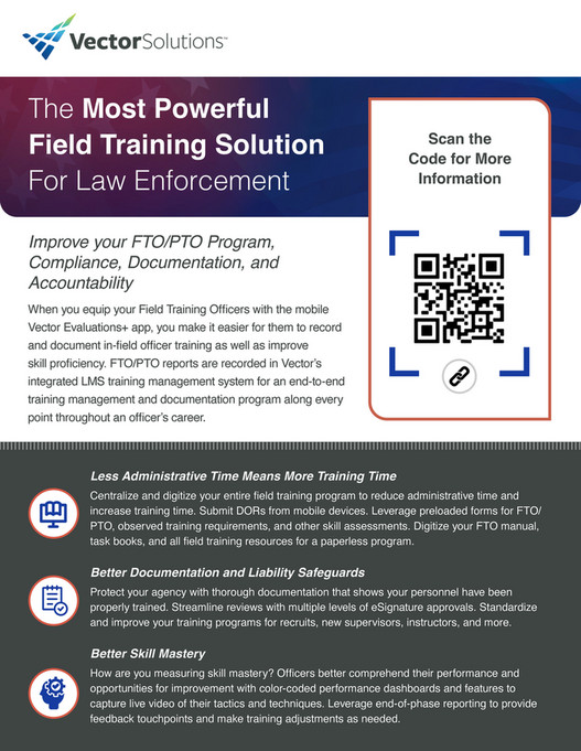 Vector Solutions Public Sector Vector Solutions FTO Overview for Law