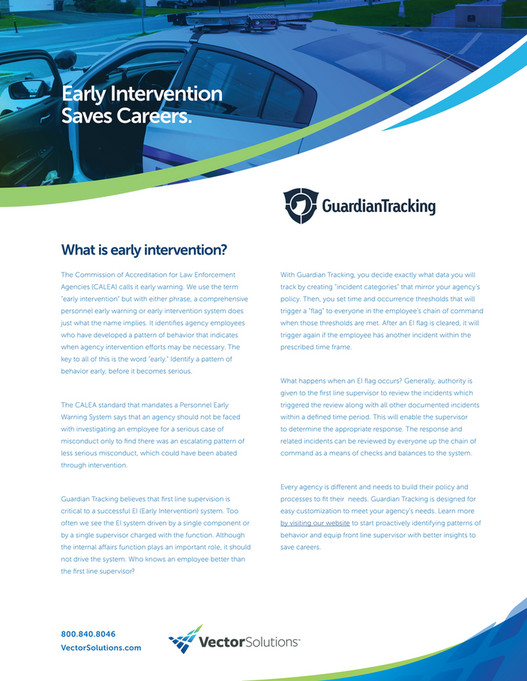 Vector Solutions Public Sector Vector Solutions Guardian Tracking for