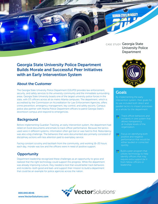 Vector Solutions Public Sector - Georgia State University Police ...