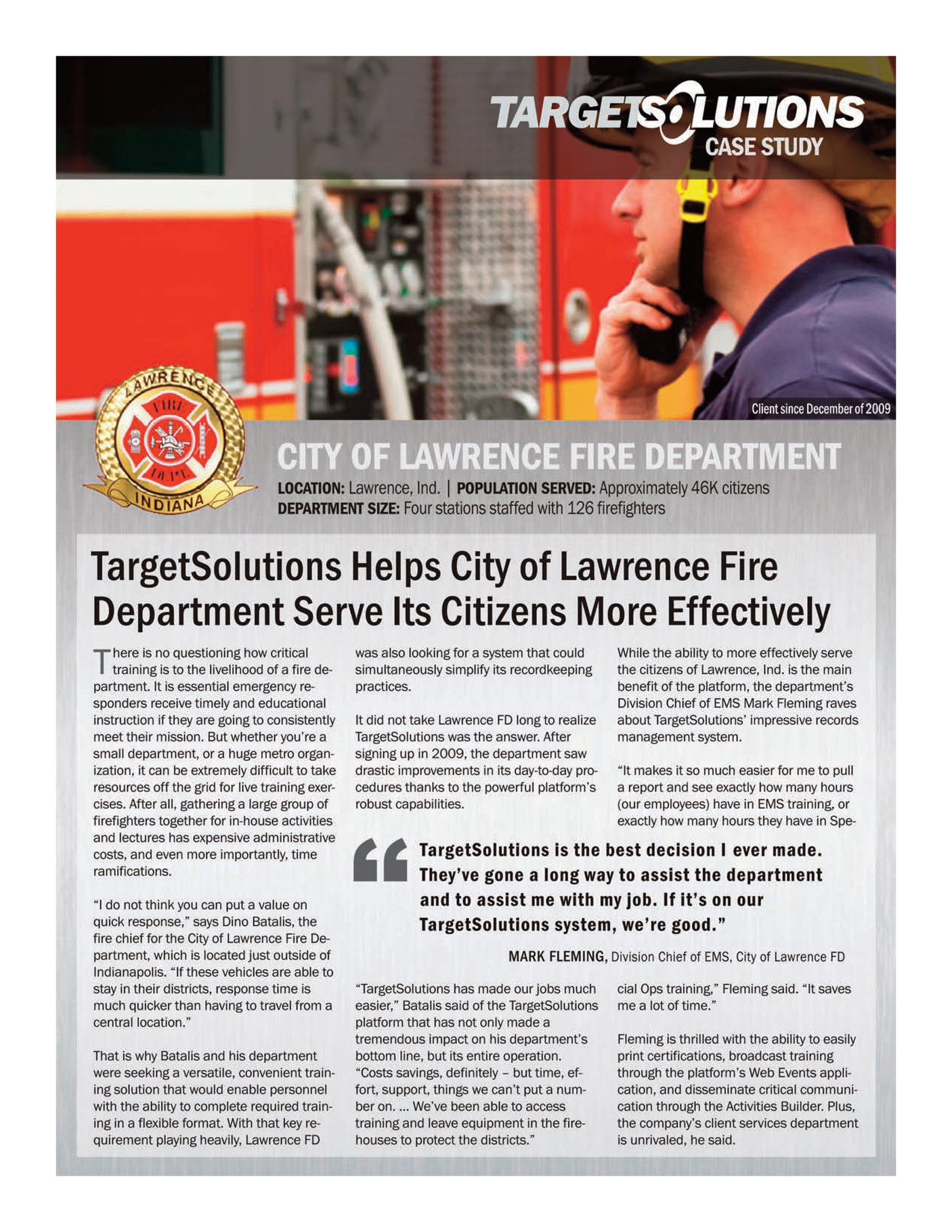 Vector Solutions Public Sector - City Of Lawrence Fire Department 