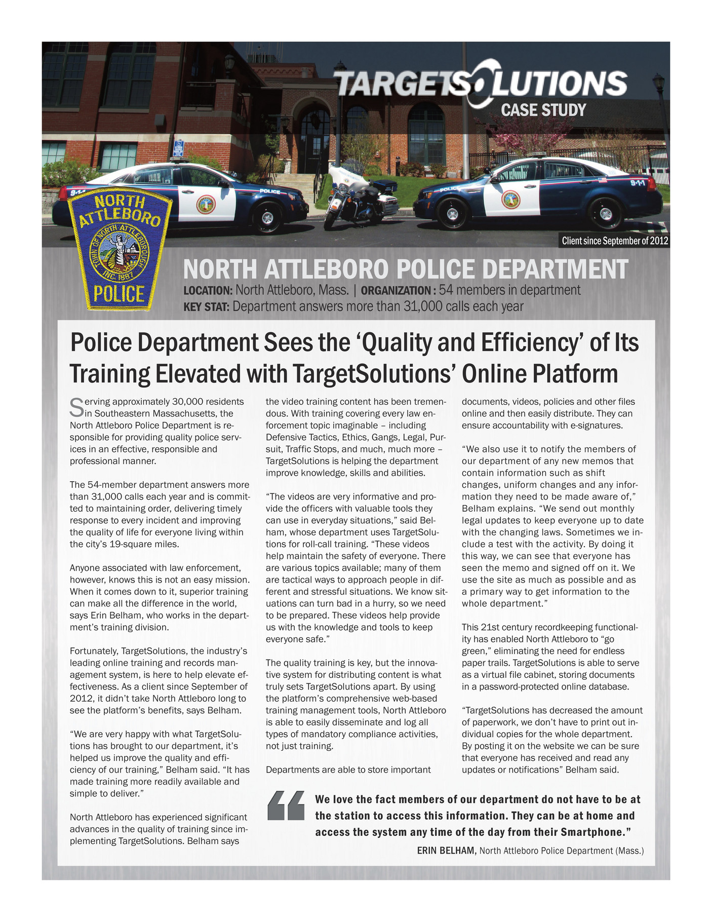 Vector Solutions Public Sector North Attleboro Police Department