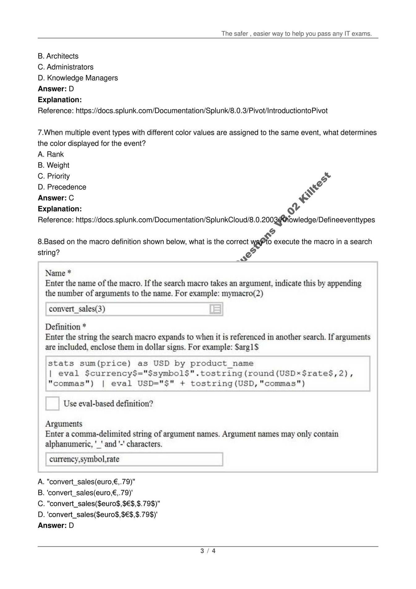 Valid Test SPLK-2003 Braindumps