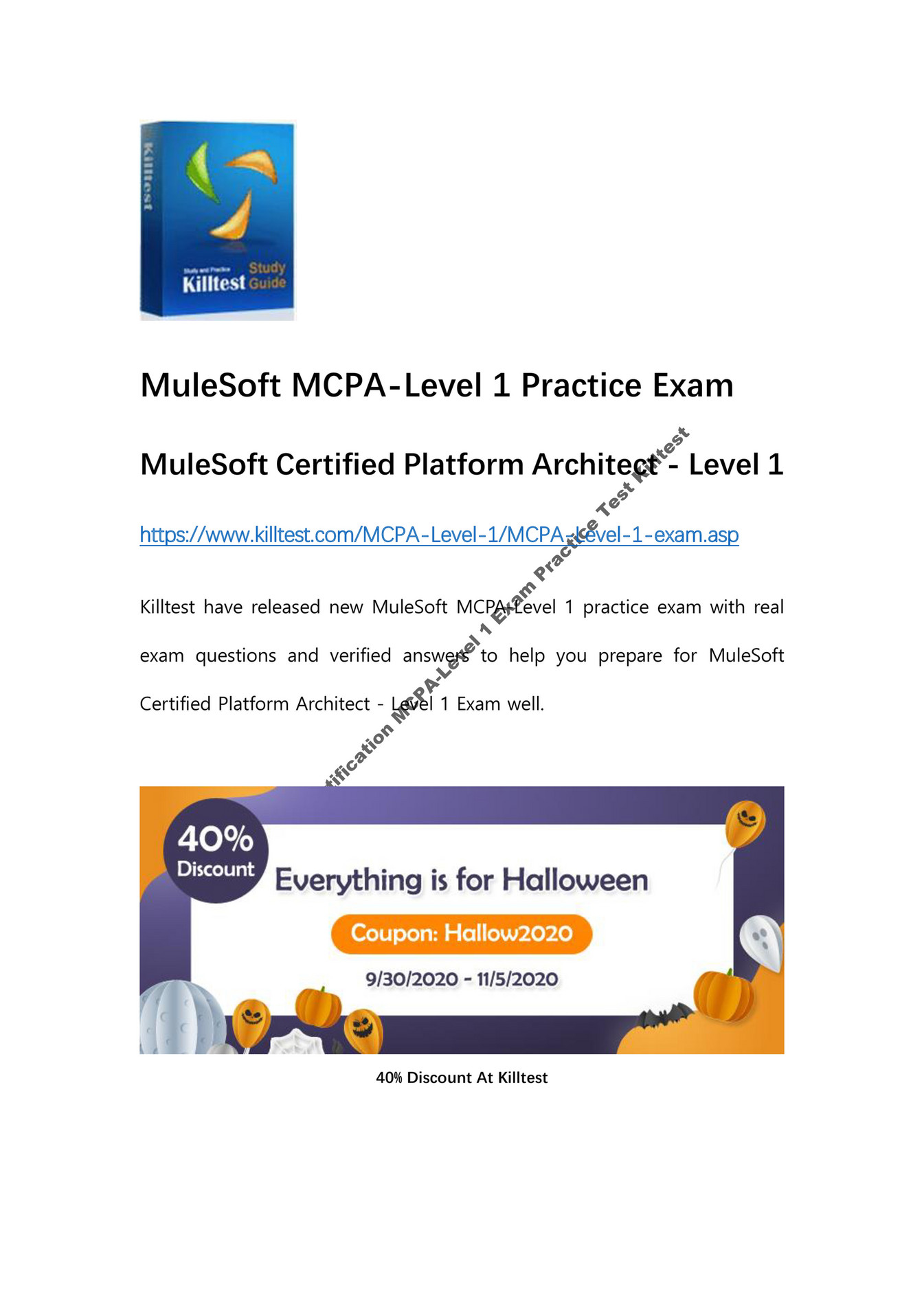 MCPA-Level-1 Test Passing Score
