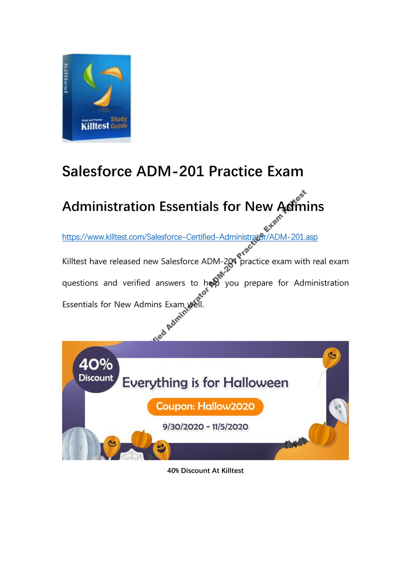 Exam ADM-201 Study Guide