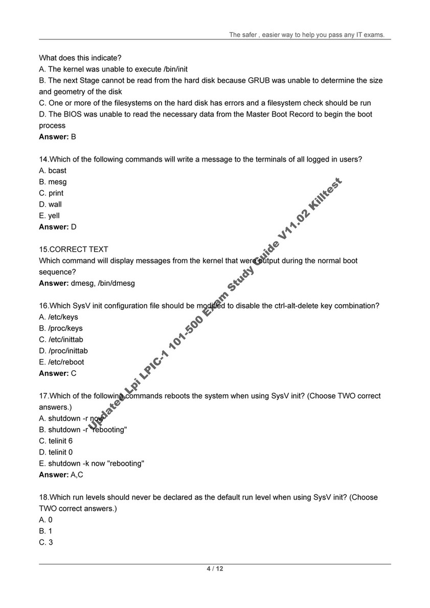 101-500 Latest Mock Test