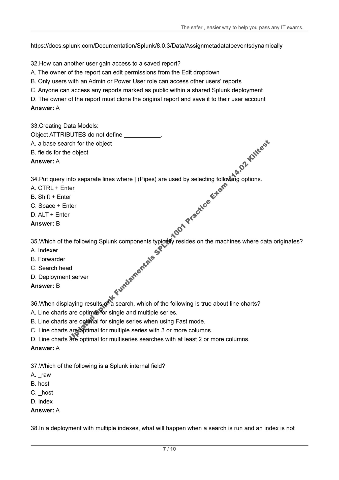 SPLK-1001 Valid Braindumps Sheet