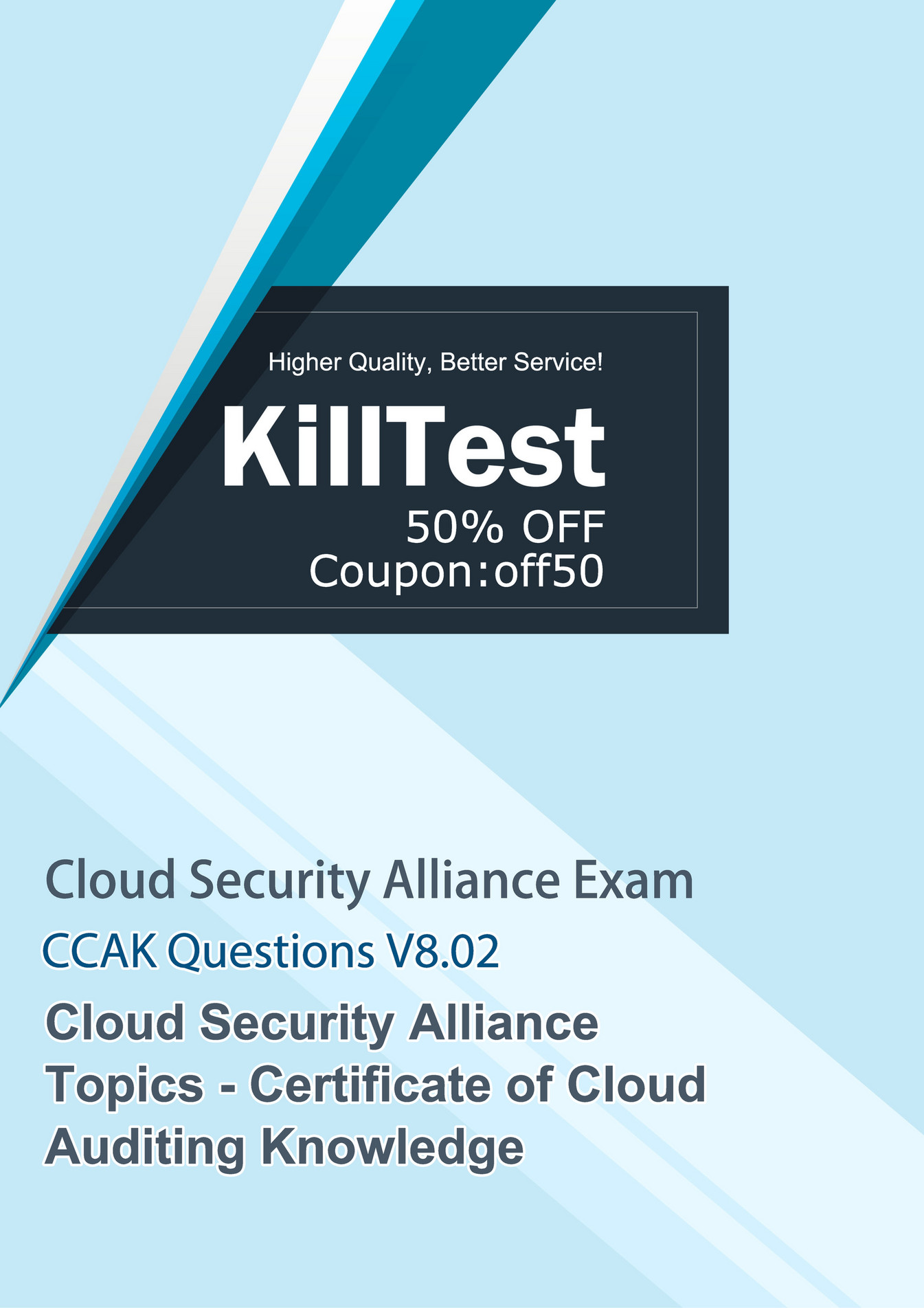 Killtest - CCAK Exam Test Questions Killtest V8.02 - Page 1 - Created Sns-Brigh10