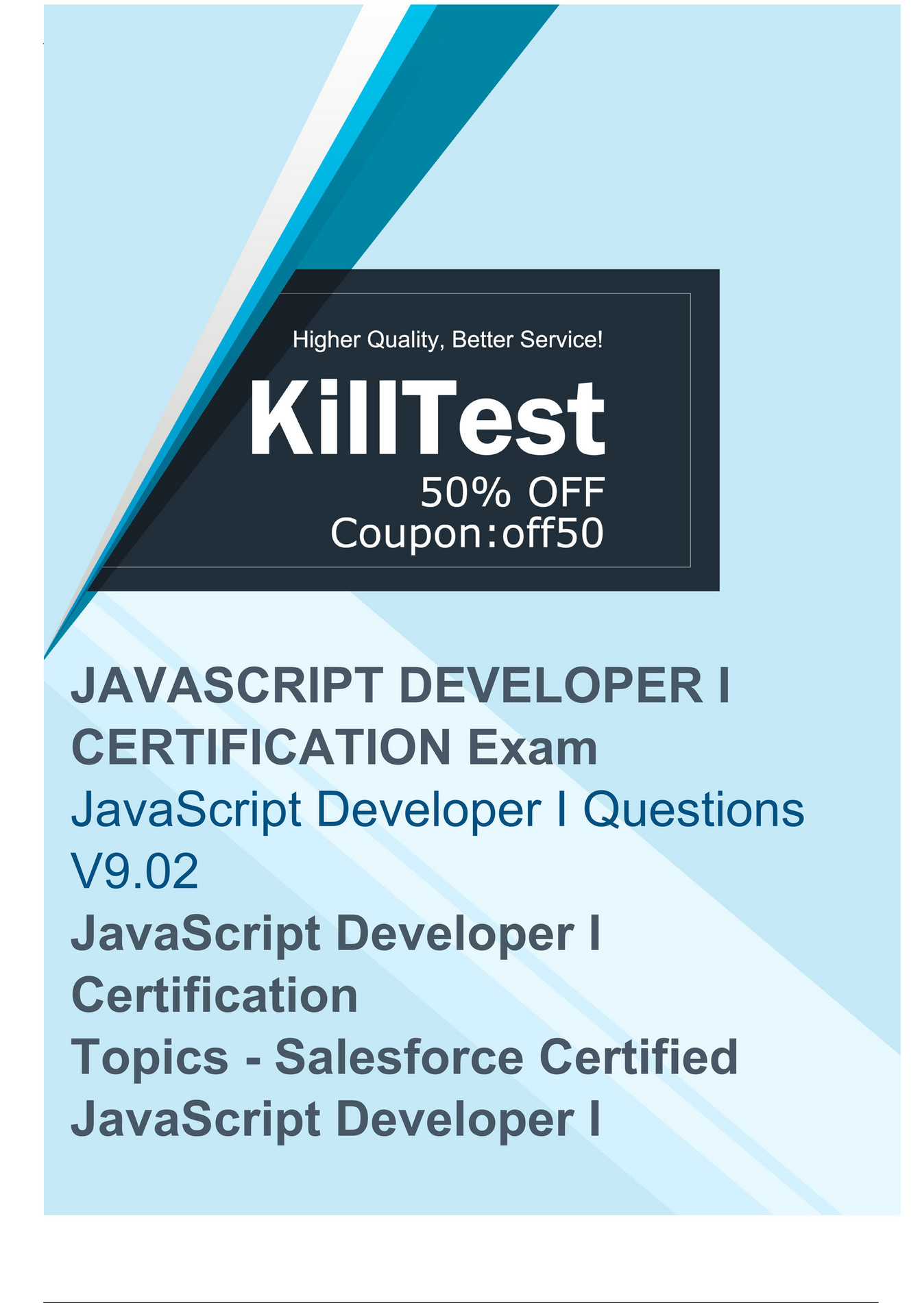 Killtest - Salesforce JavaScript Developer I Exam Guides - Page 1 Sns-Brigh10