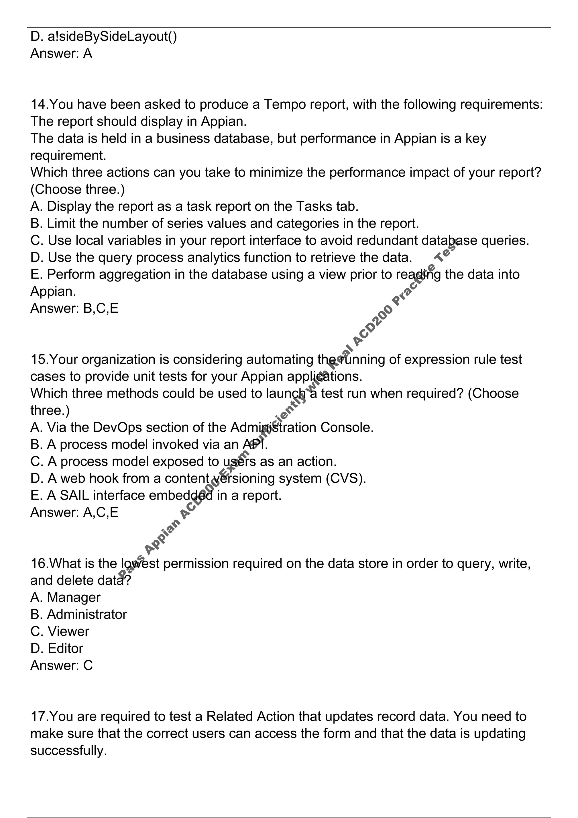 Latest ACD200 Exam Pattern