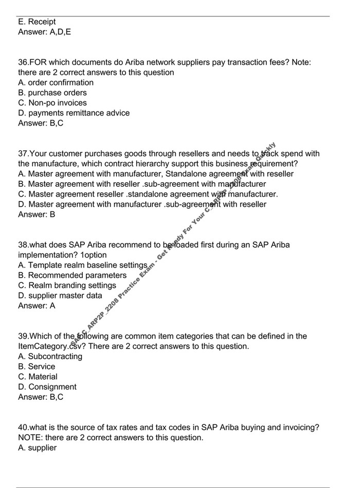 New C-ARP2P-2208 Test Materials