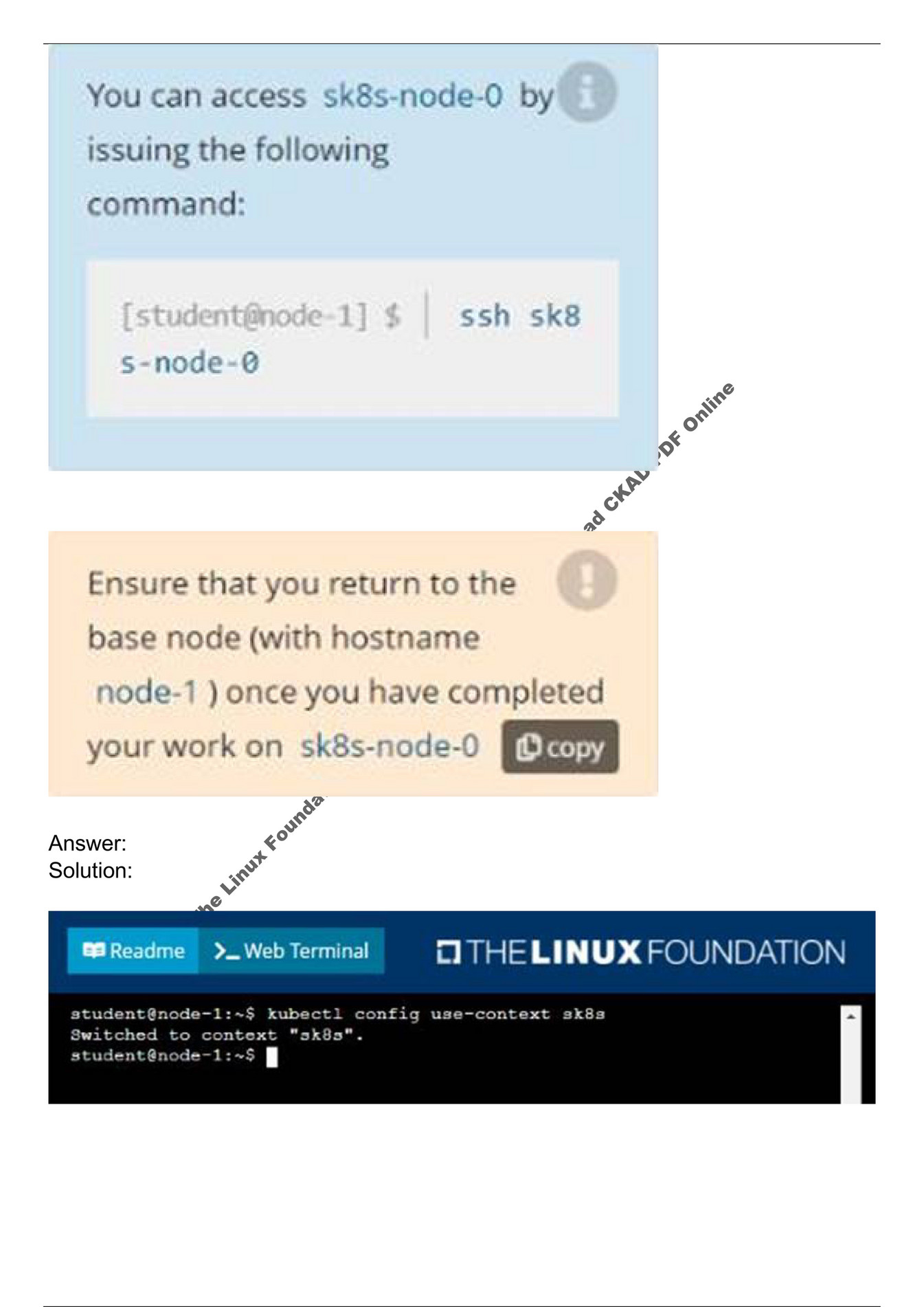 CKAD Exam Passing Score