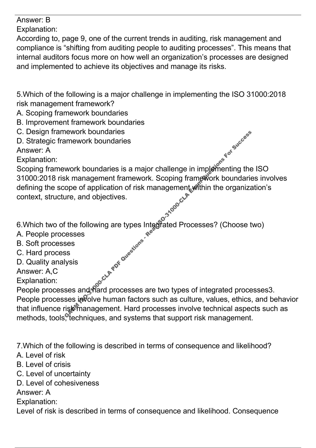 ISO-31000-CLA Practice Braindumps