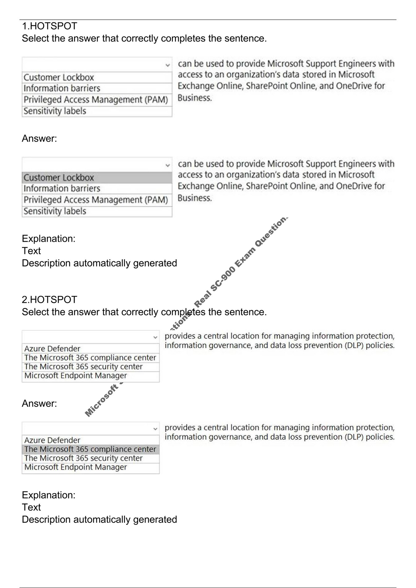 SC-900 Exam Fragen