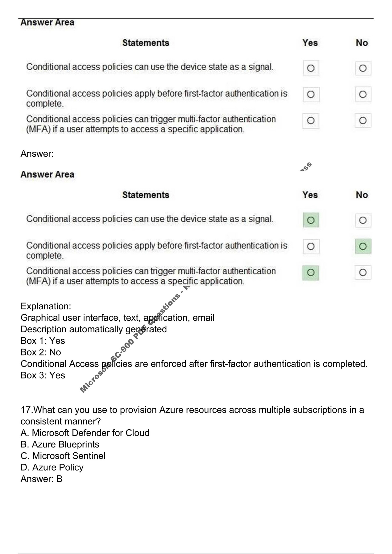 SC-900 Test Quiz