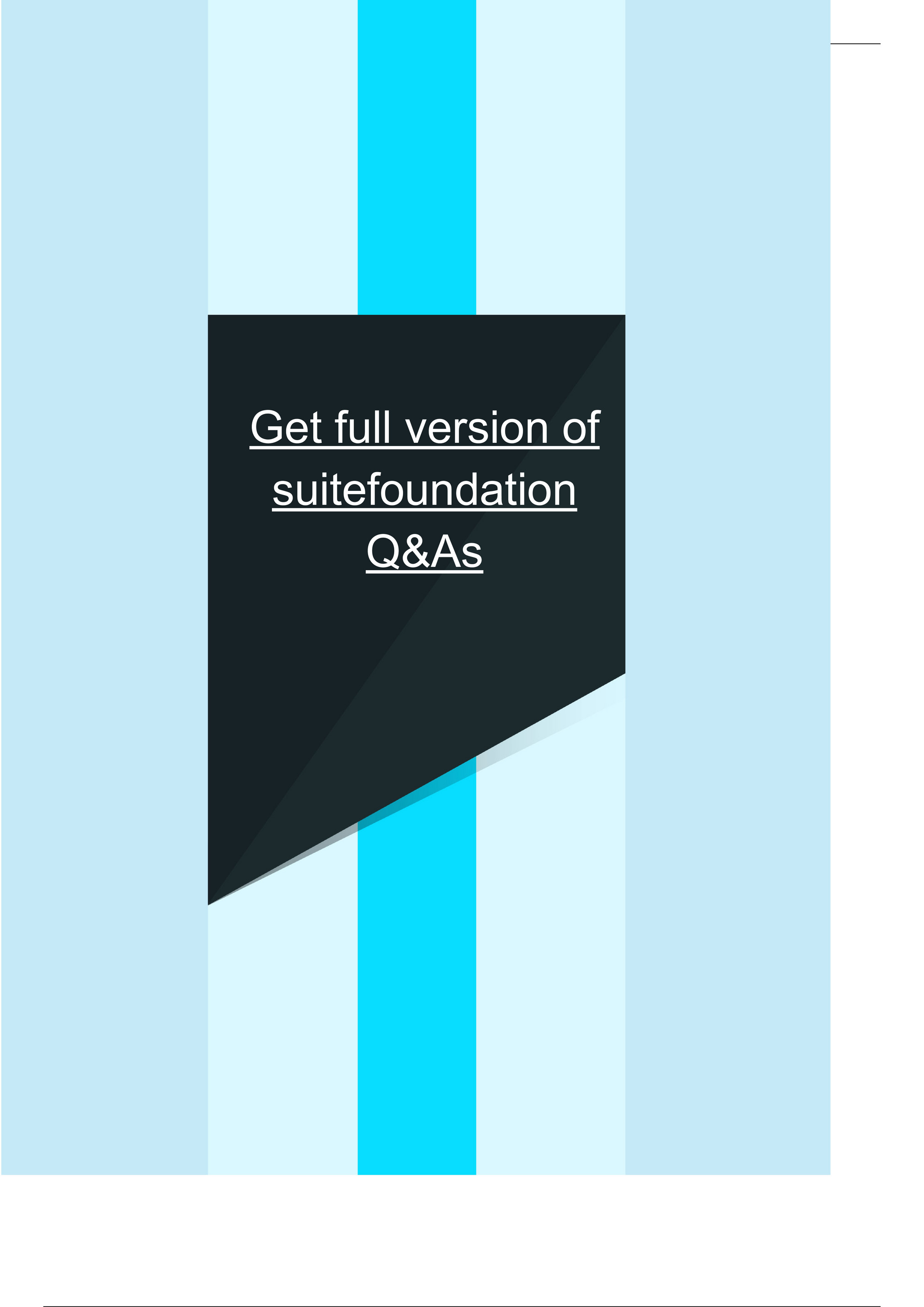 High SuiteFoundation Passing Score