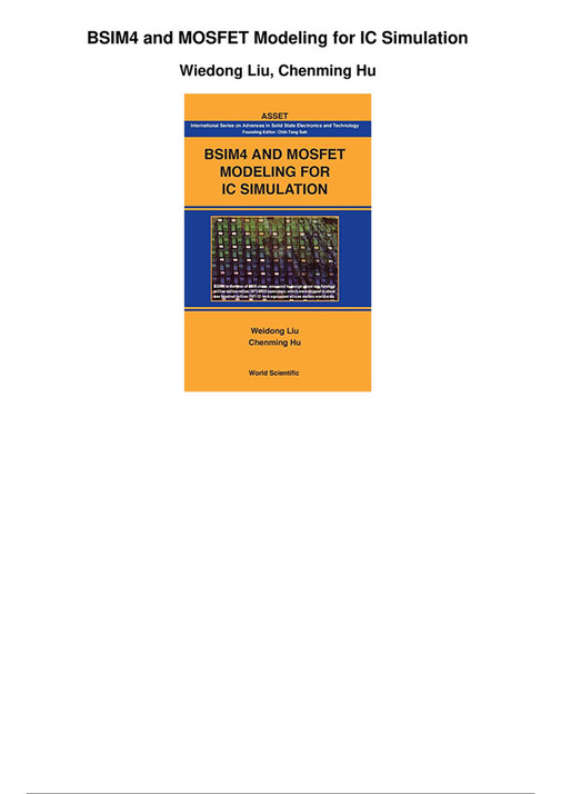 itslikeTT - Bsim4 And Mosfet Modeling For Ic Simulation _PDF - Page 1 ...