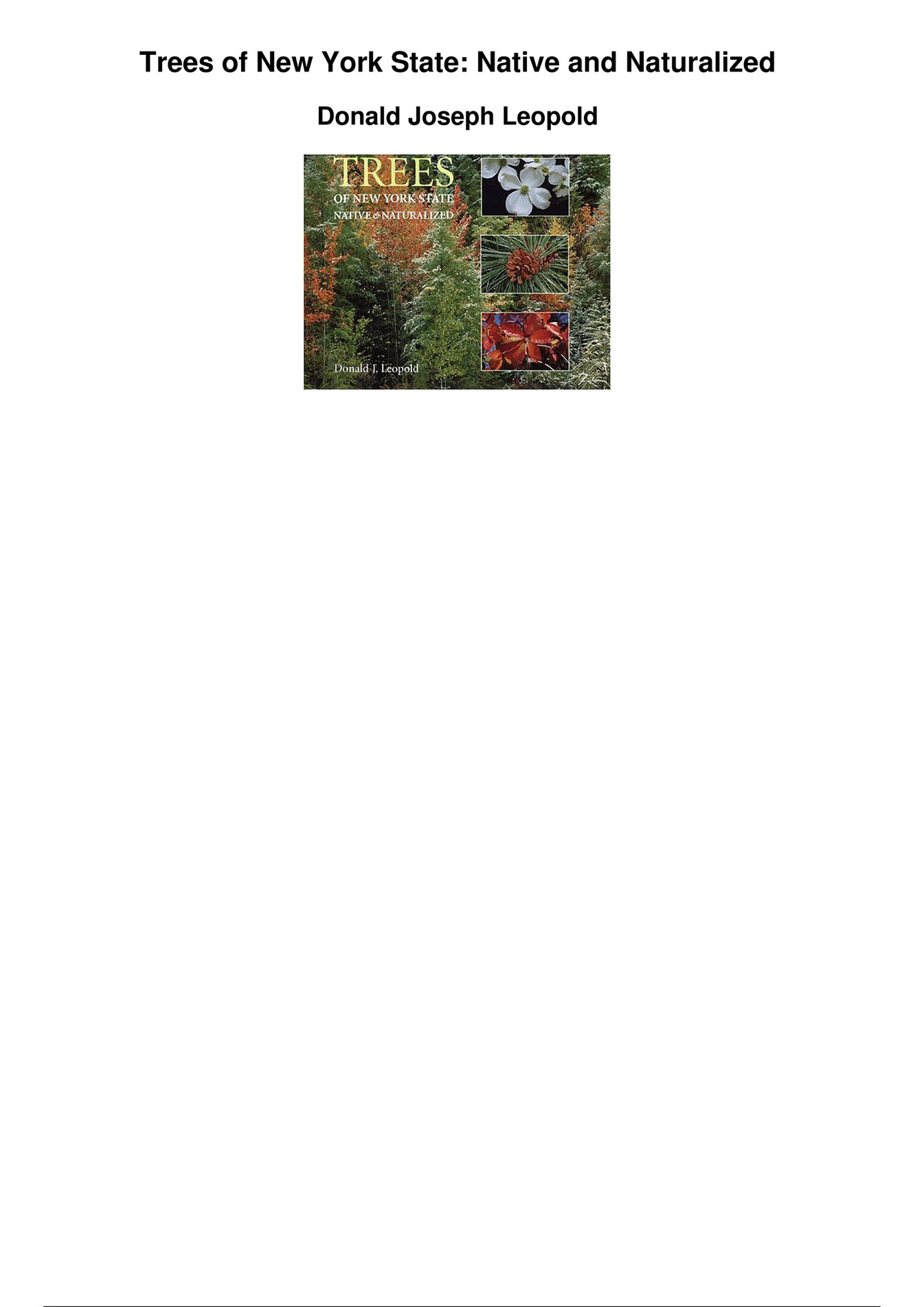 Lorenz Trees Of New York State Native And Naturalized_PDF Page 1