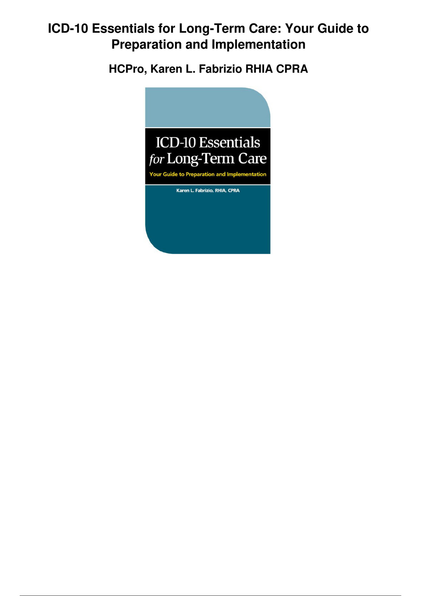 Pvc Icd 10: Long Term Outlook And Management Strategies - yx39evv
