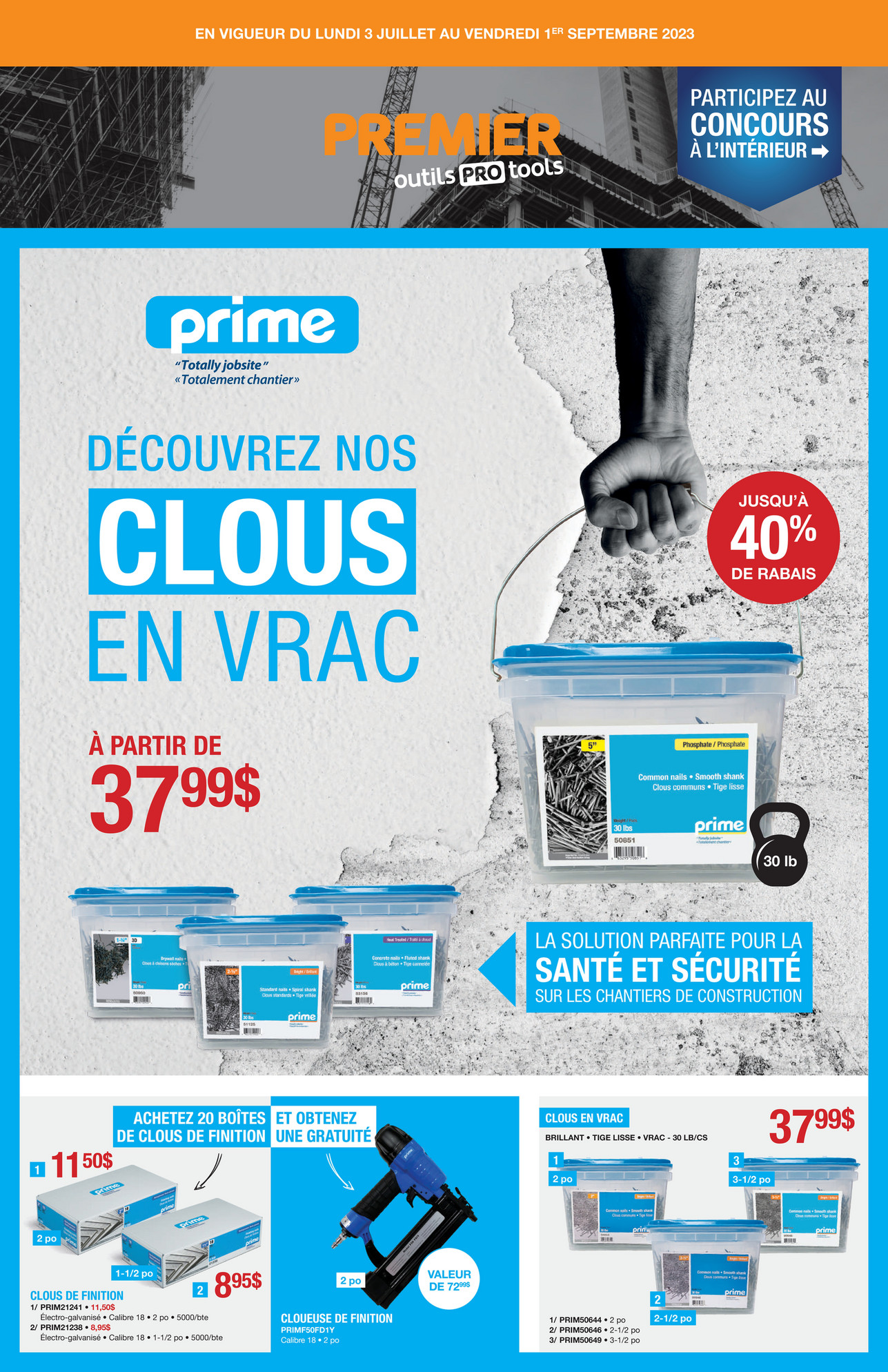 PREMIER outils PRO PREMIER outils PRO C2304 Prime Totally Jobsite