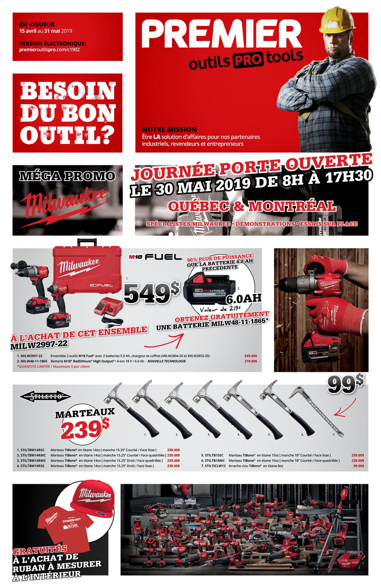 PREMIER outils PRO CirculaireC1902promomilwaukeeWeb Page 1