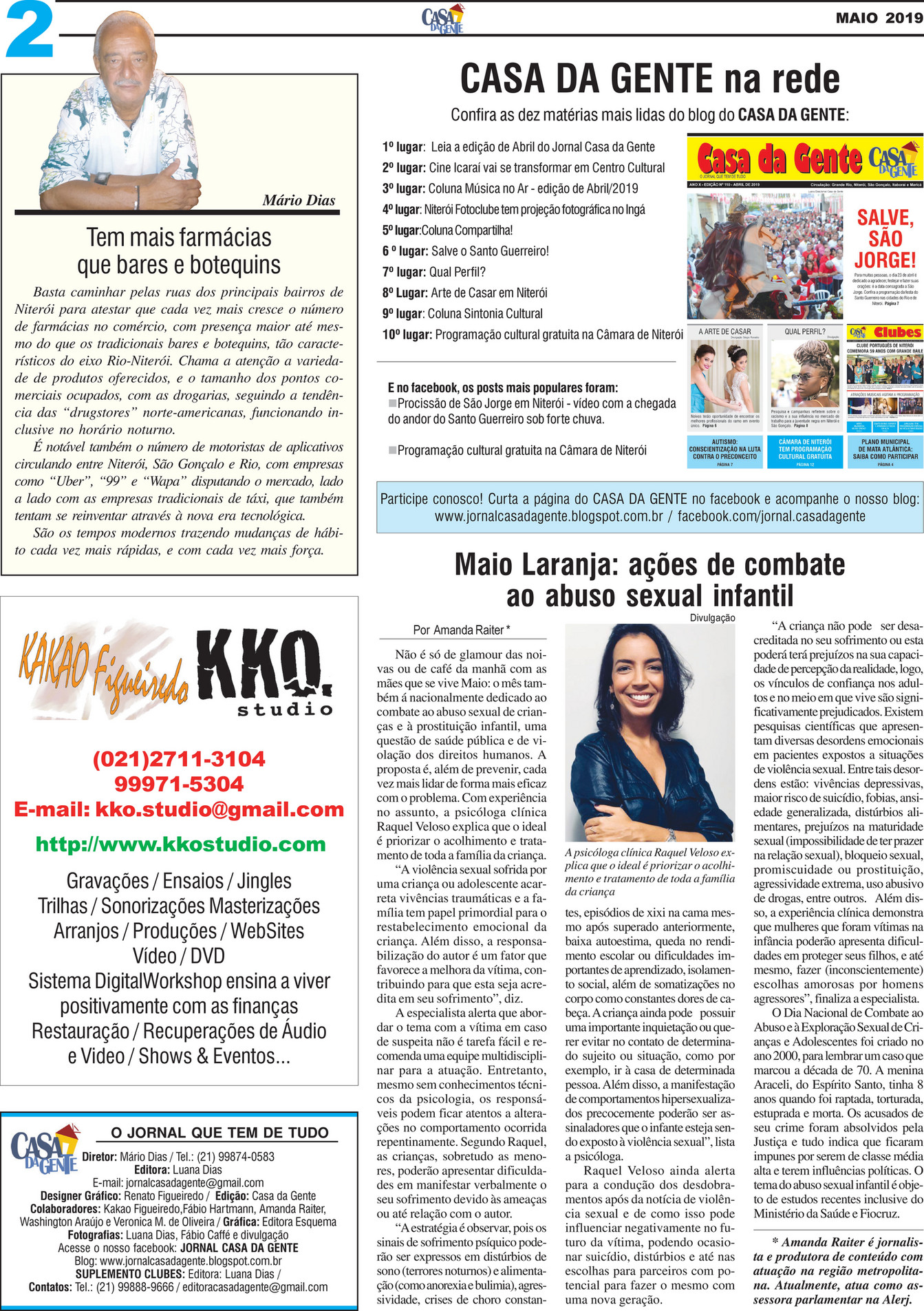 Casa da Gente Produções - Jornal Casa da Gente - Maio 2019