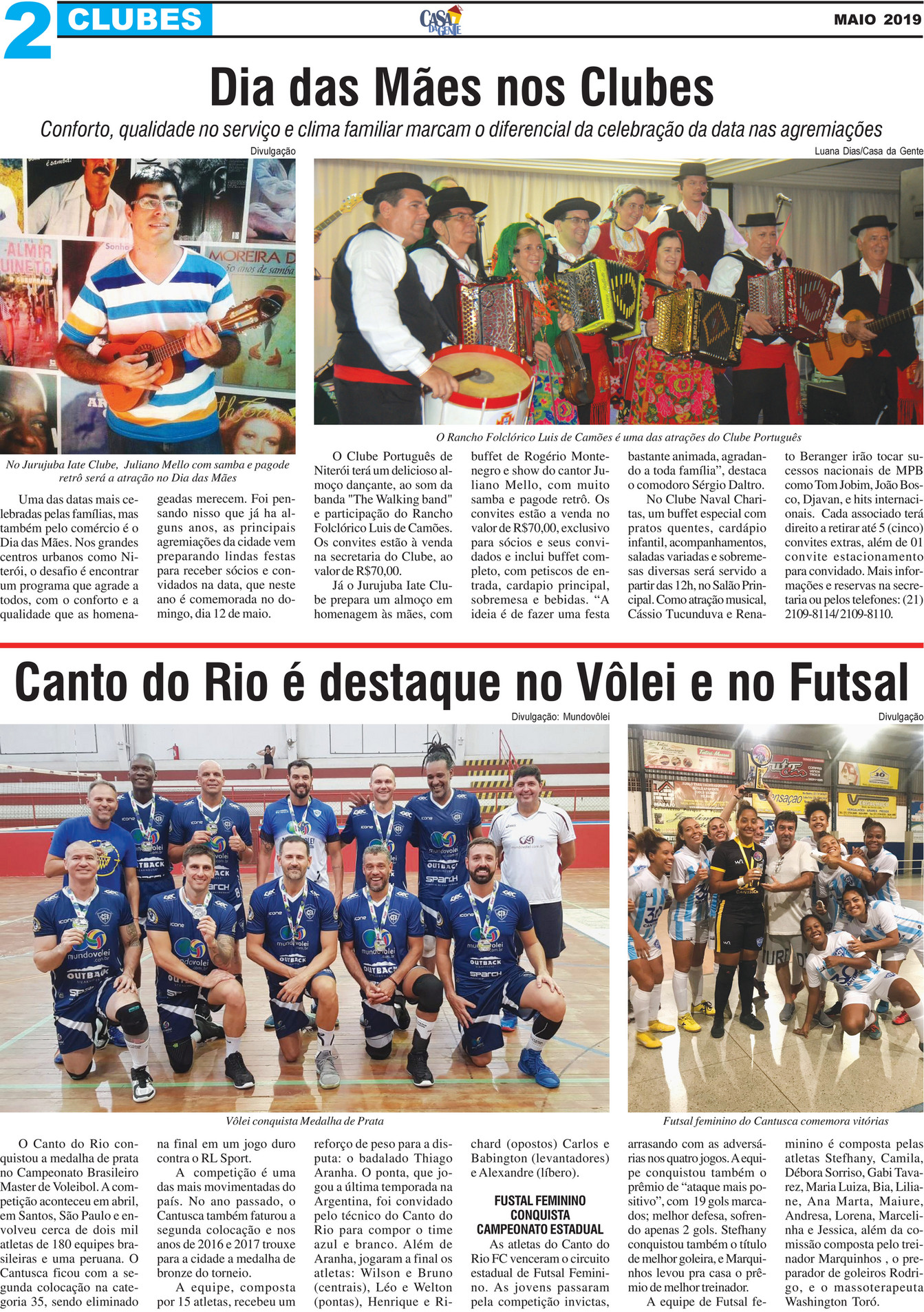 Jornal Casa da Gente: Atividades esportivas agitam o Clube Português