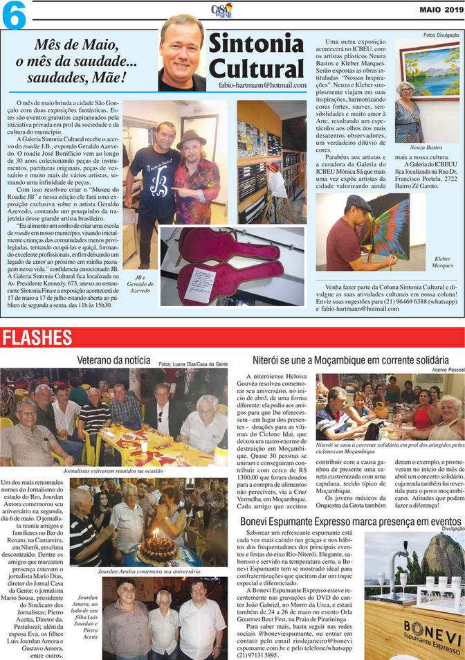 Casa da Gente Produções - Jornal Casa da Gente - Maio 2019