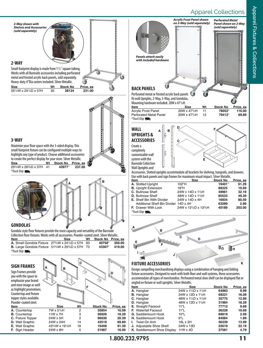 Technical drawing: Selecting your accessories