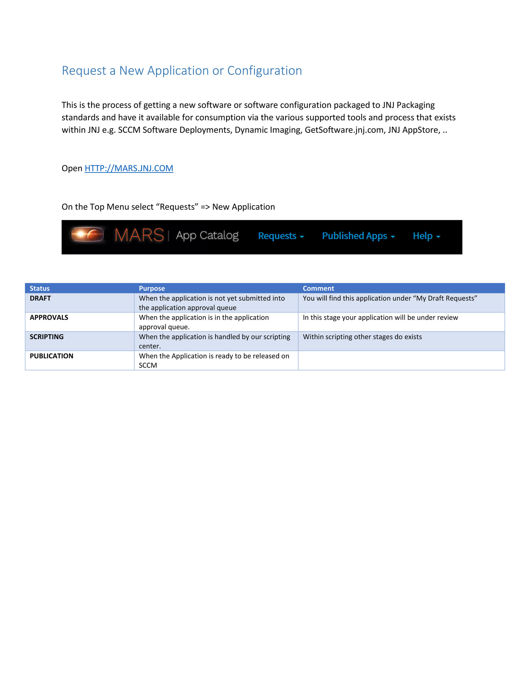 JNJ Appstore - MARS Application Library - Intake user Guide v1.2 - Page 8 -  Created with Publitas.com
