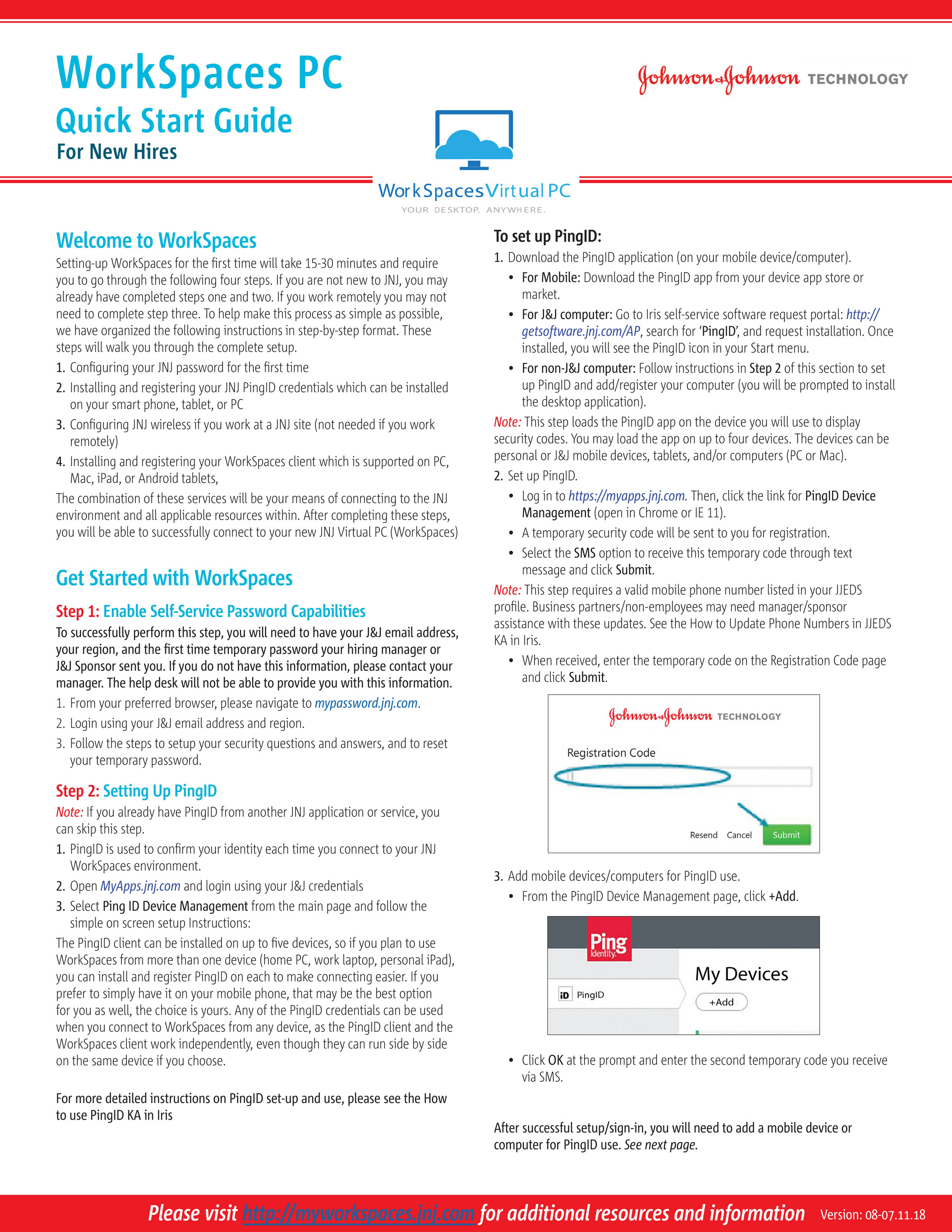 JNJ Appstore - Workspace Virtual PC Quick Start Guide - New Hires - Page 1  - Created with Publitas.com