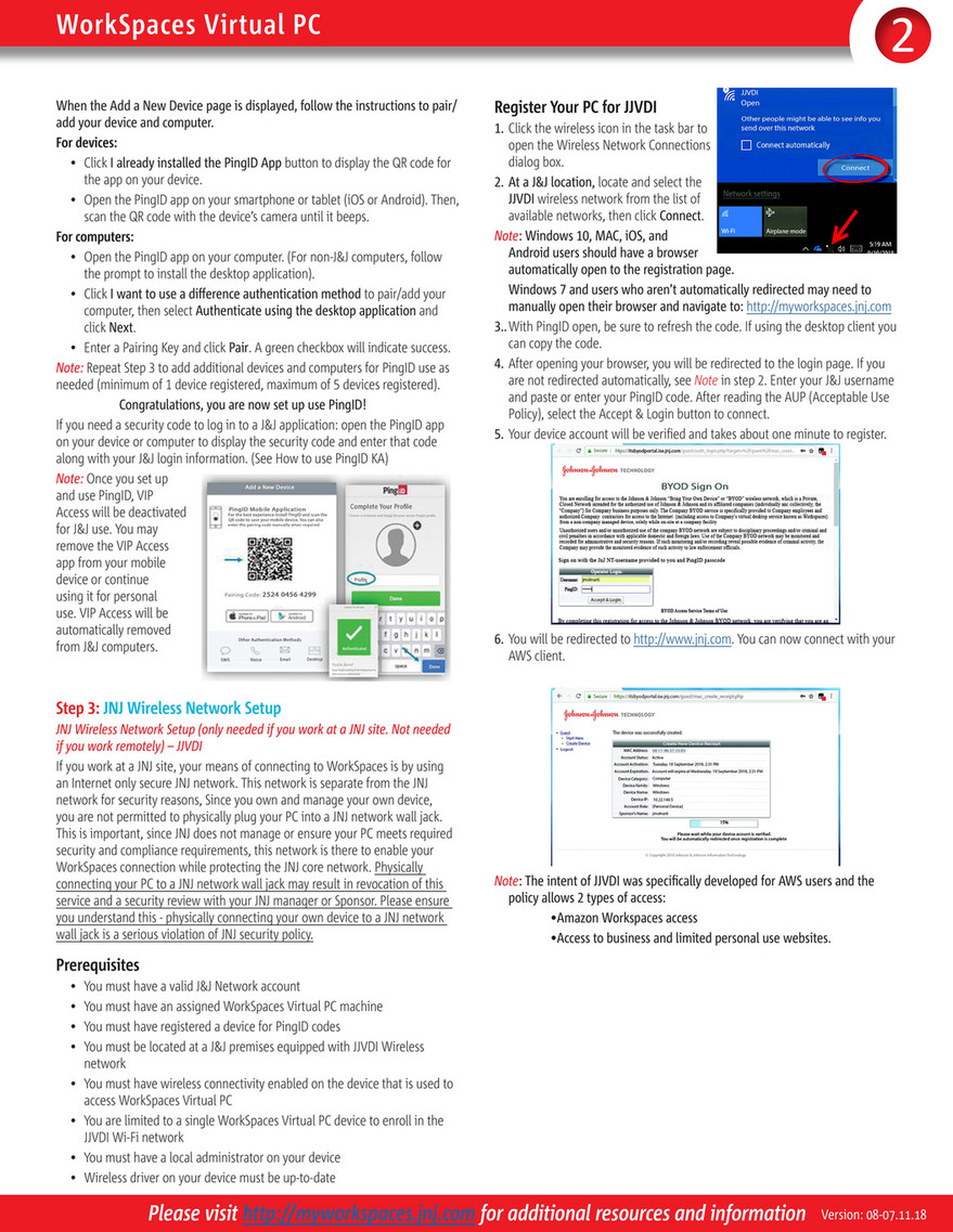 JNJ Appstore - Workspace Virtual PC Quick Start Guide - New Hires - Page 1  - Created with Publitas.com