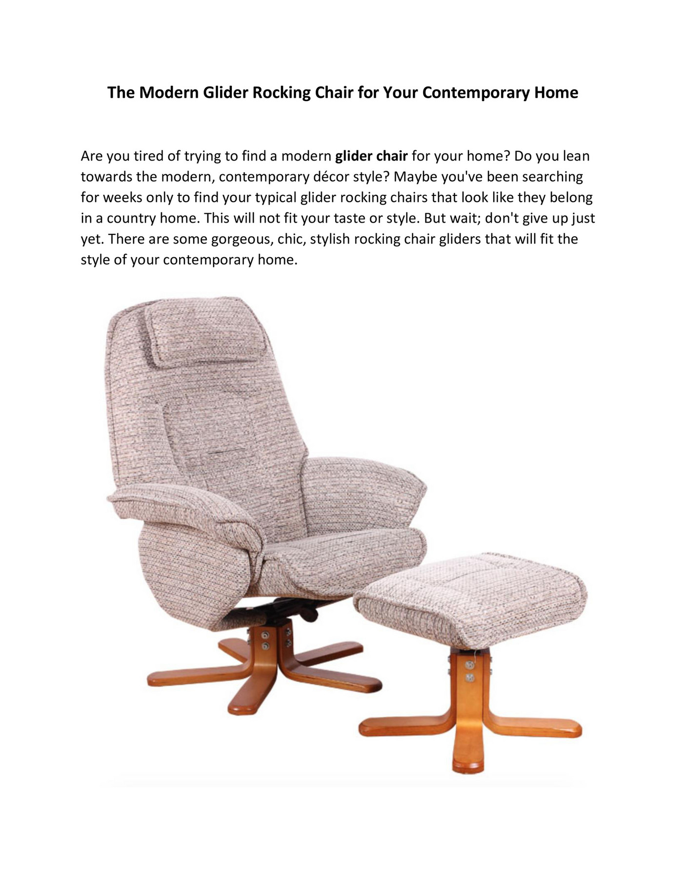 modern glider rocking chair