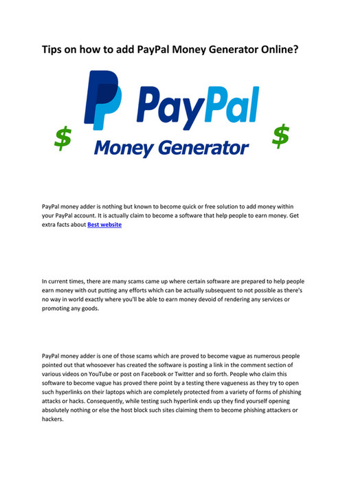 Money Generator