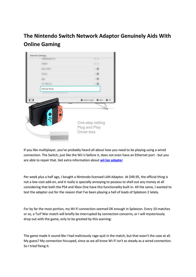 My Publications Wii Lan Adapter Page 2 Created With Publitas Com