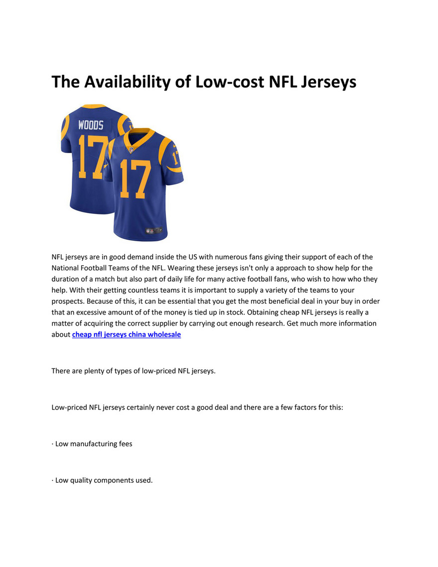 low price nfl jerseys