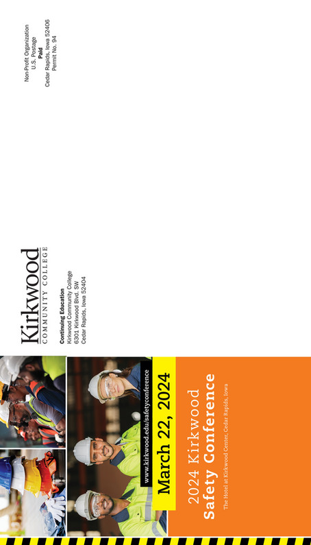 Kirkwood Community College Kirkwood Safety Conference 2024 Brochure Page 8 5448