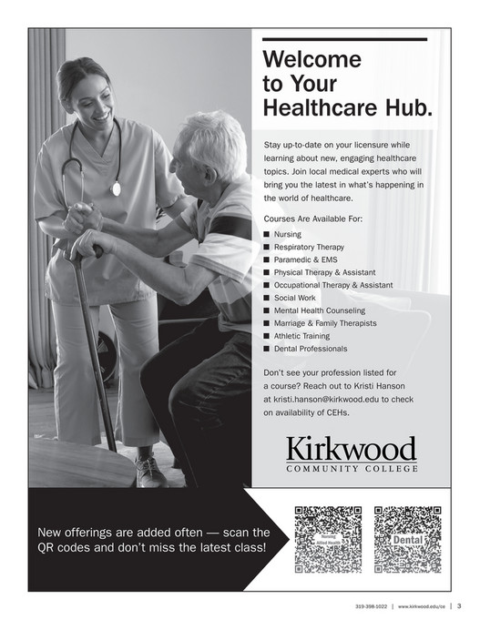 Kirkwood Community College Allied Health Spring 2024 Brochure Page 4 5 5683