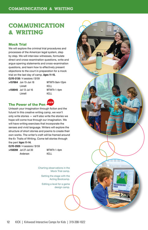 Kirkwood Community College - KICK Summer 2026 Brochure - Page 14-15