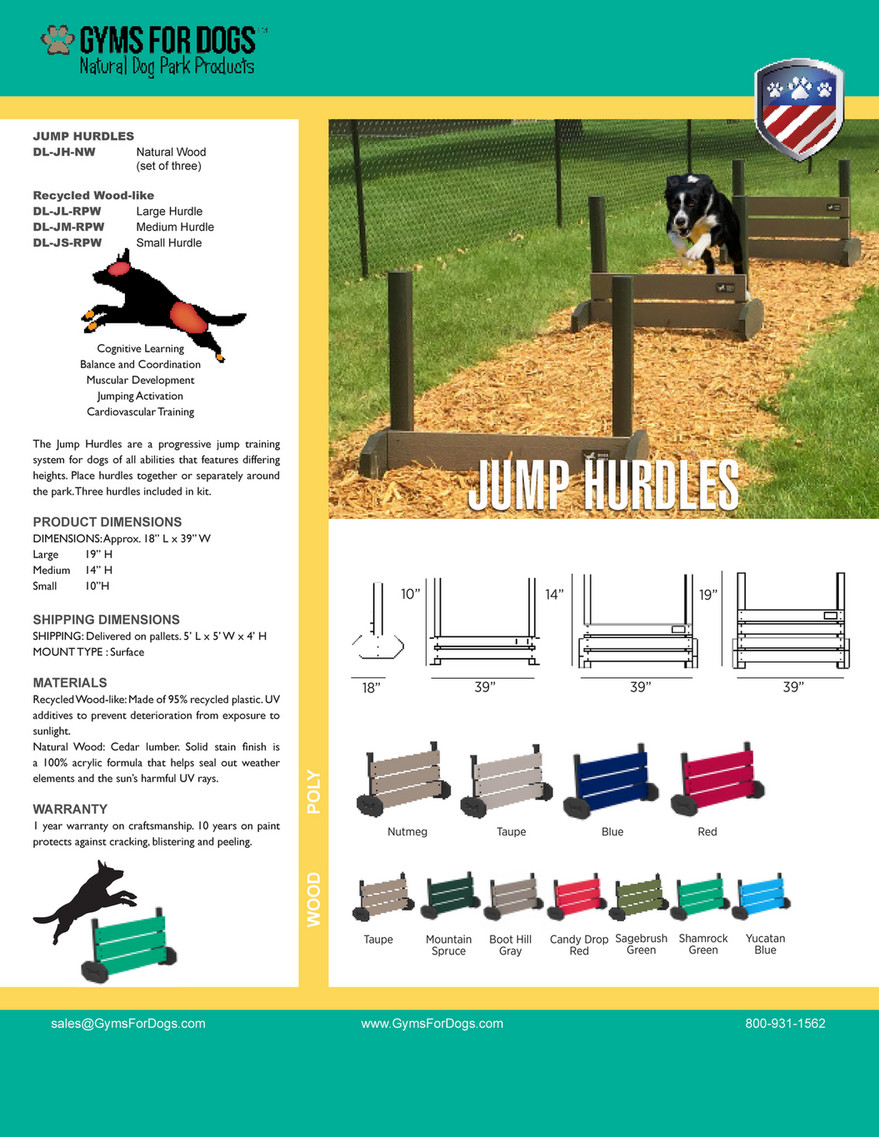 Gyms For Dogs Basic Gyms For Dogs Jump Hurdles Natural Wood Page 1 Created With Publitas Com