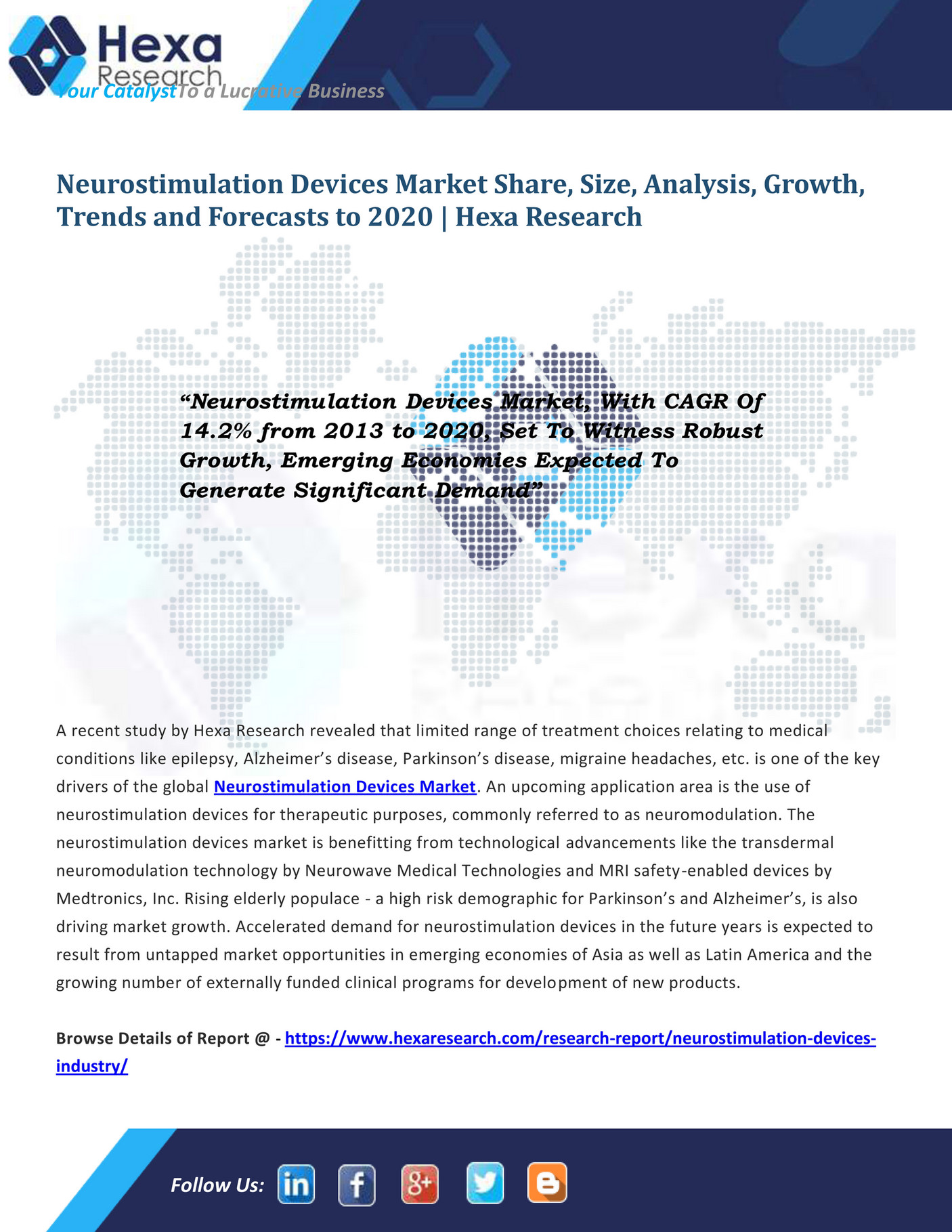 Grand View Research Neurostimulation Devices Industry Research Report