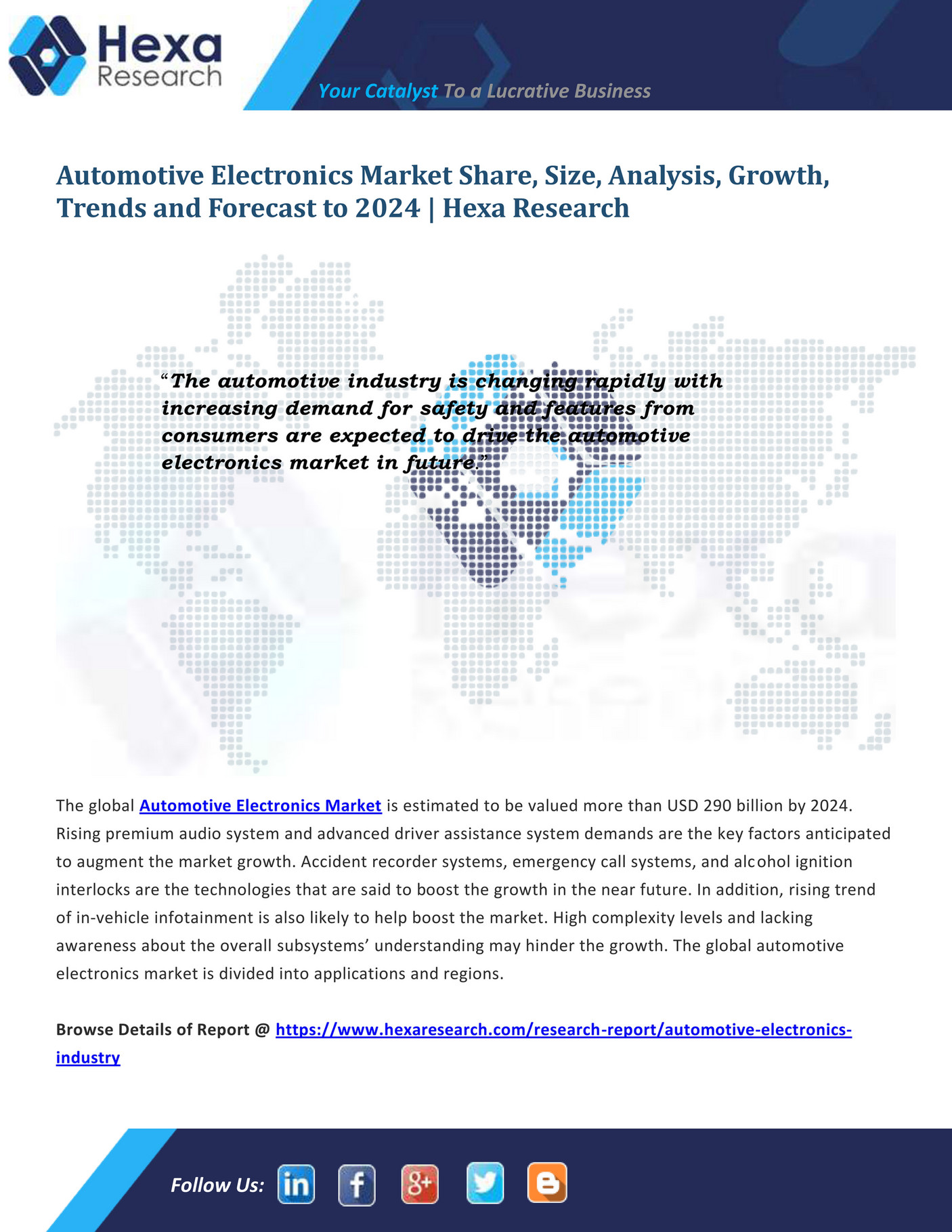 Grand View Research Automotive Electronics Industry Research Report