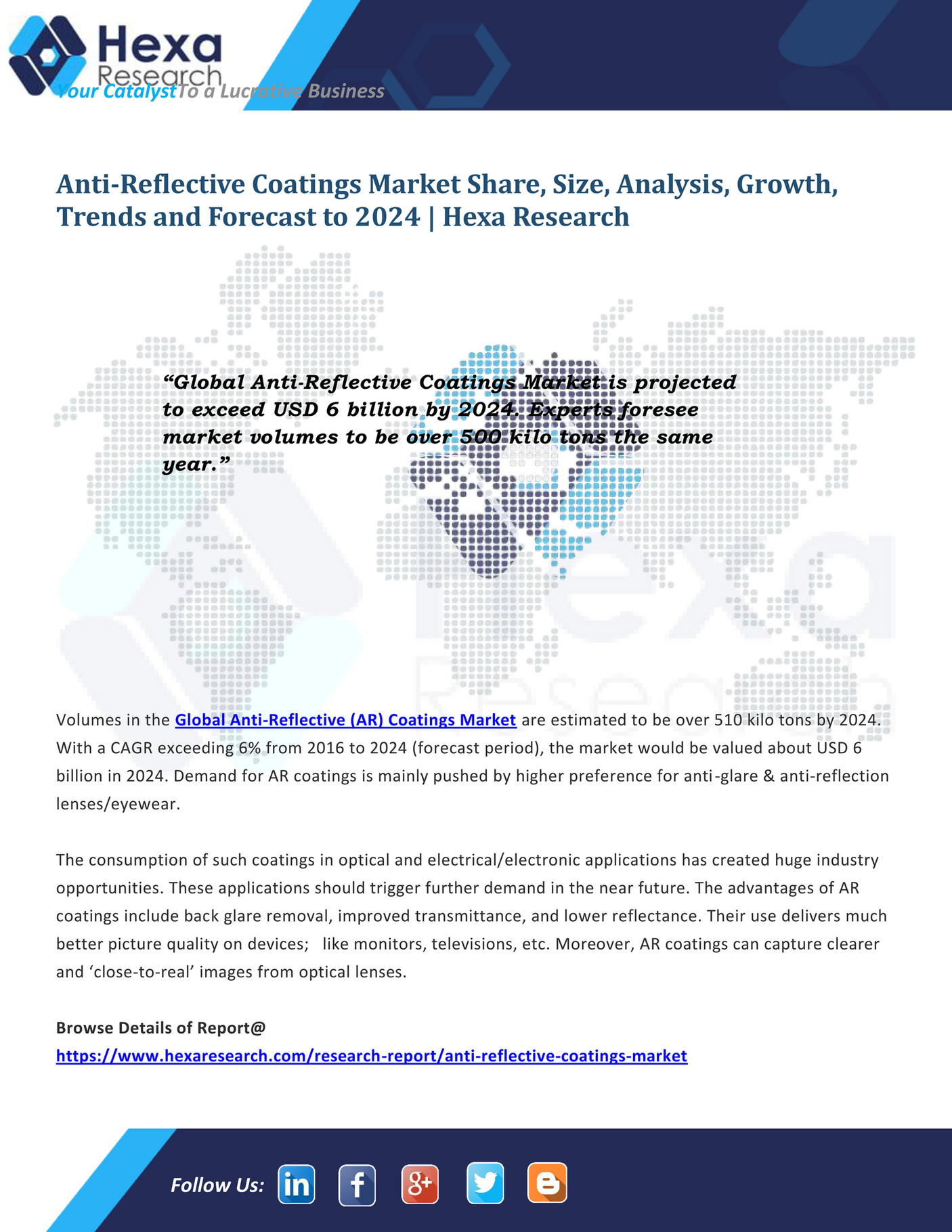 Grand View Research AntiReflective Coatings Industry Analysis and