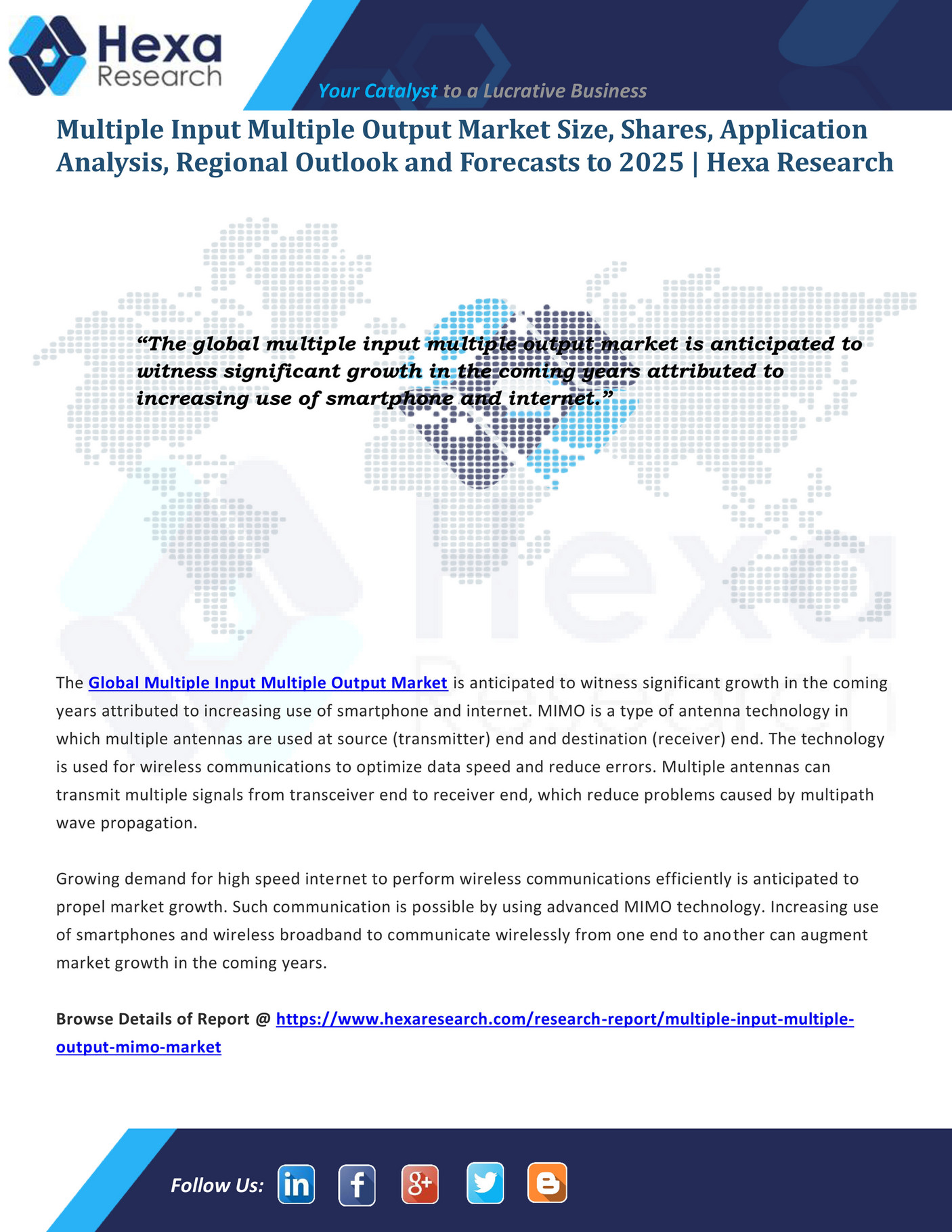 Grand View Research Multiple Input Multiple Output Market Research