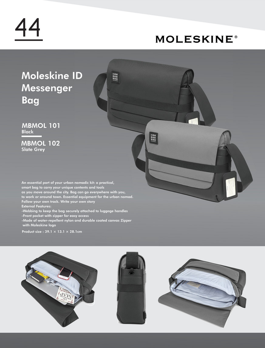 moleskine id messenger bag