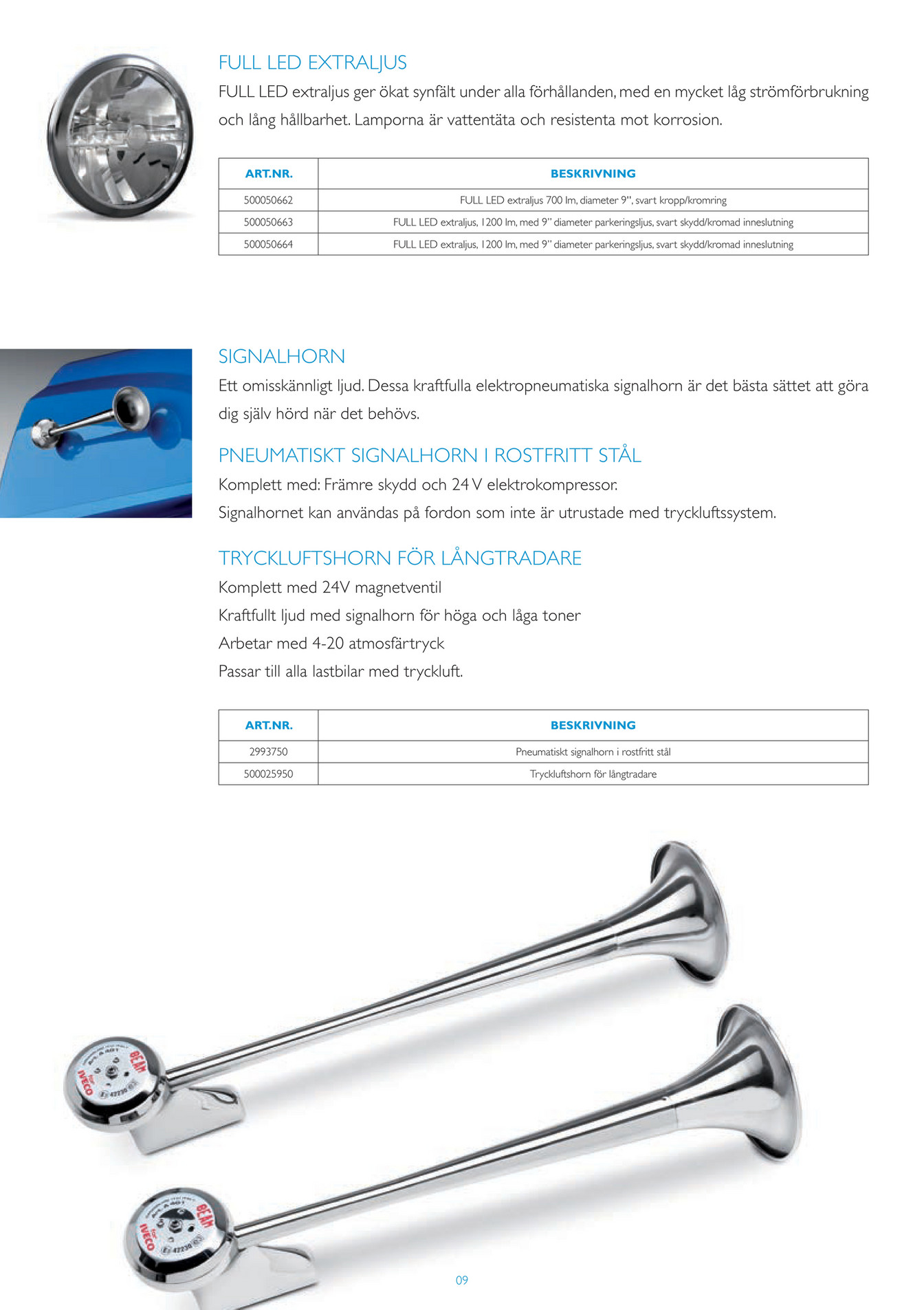 IVECO - New Eurocargo TILLBEHÖRSKATALOG 2017 - Page 8-9 - Created