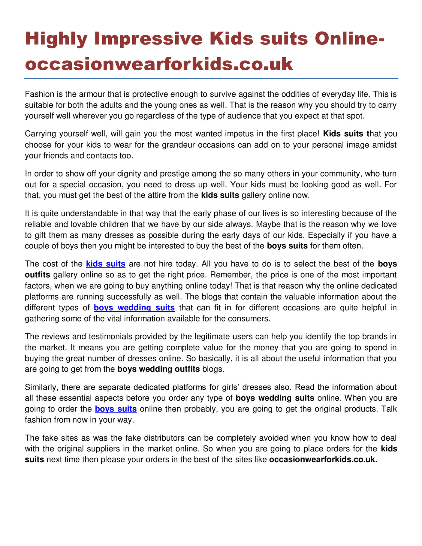 kids suits online