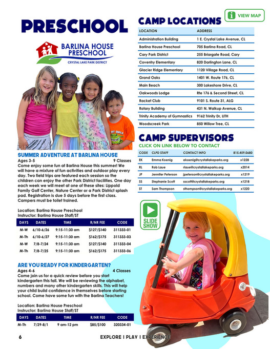 2024 Crystal Lake Park District Summer Camp Guide Page 67