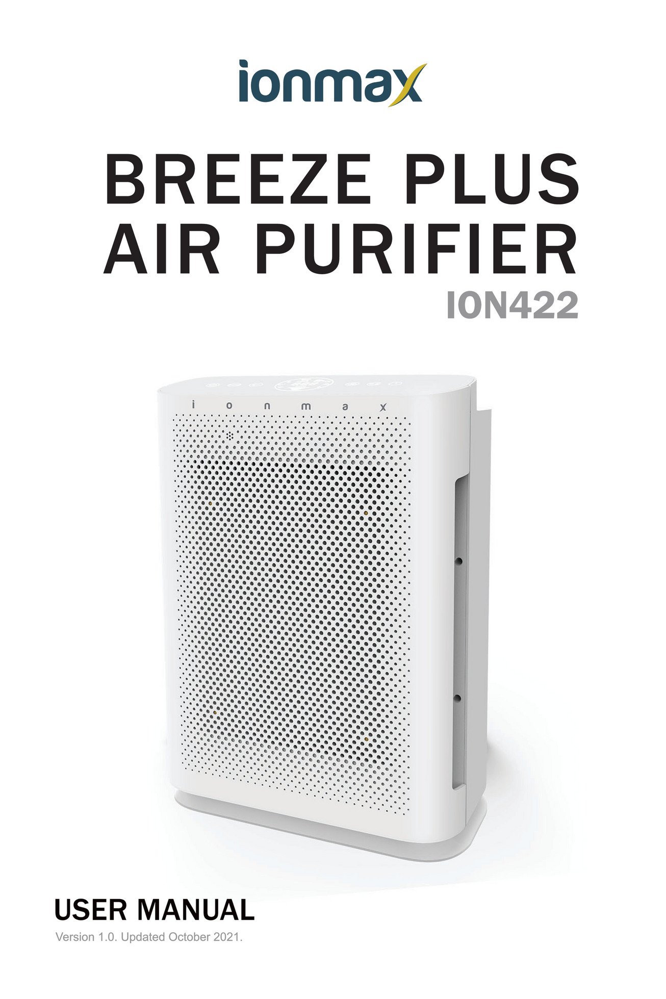 Ionmax Breeze Plus Ion422 Uv Antiviral Hepa Air Purifier User Manual Page 1 Created With