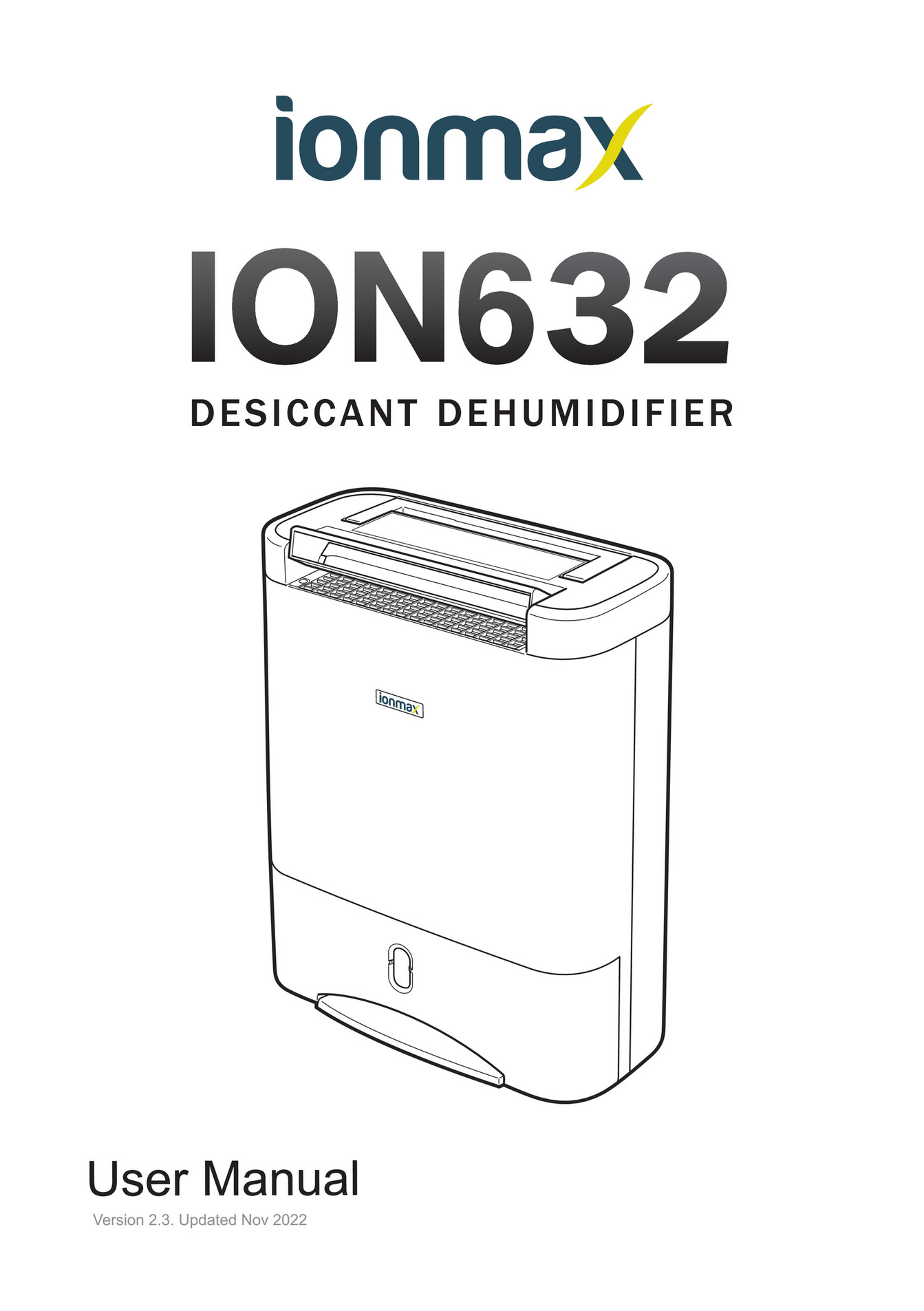Ionmax Ion632 Desiccant Dehumidifier User Manual Page 1 Created With