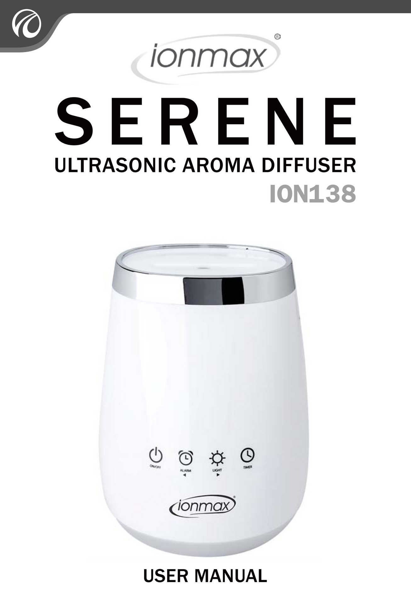 My publications Ionmax Serene ION138 Aroma Diffuser User Manual